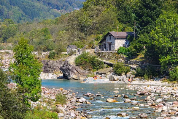 Verzasca Nehri Verzasca Vadisi Ticino Sviçre Avrupa — Stok fotoğraf