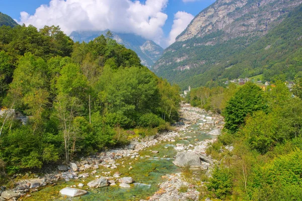 Frasco Verzasca Nehri Verzasca Vadisi Ticino Sviçre Avrupa — Stok fotoğraf