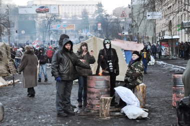 Euromaydan in Kiev clipart