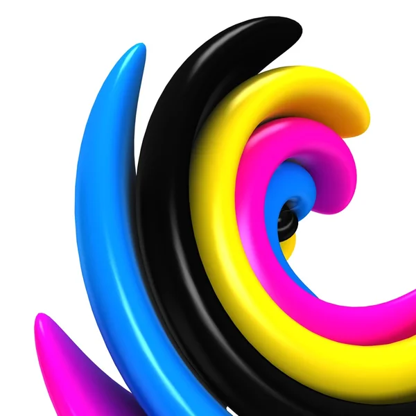 3d abstract cmyk background — Stock Photo, Image