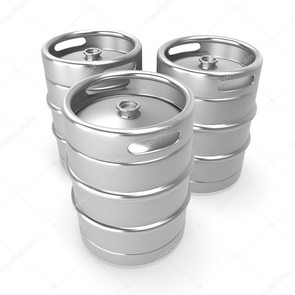 3d metal beer keg