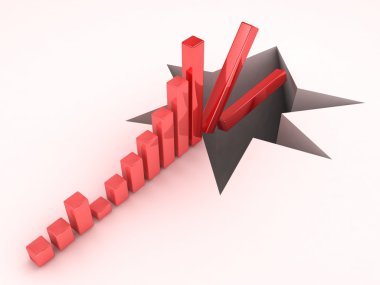 3d iş grafiği düşüyor
