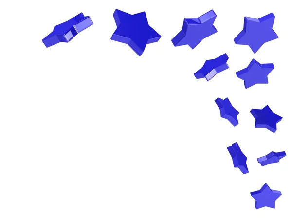 3d blue stars background — Stock Photo, Image