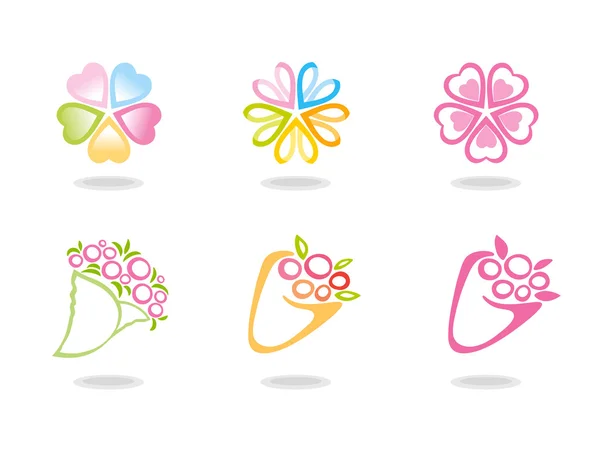 花の花束のシンボル — ストックベクタ