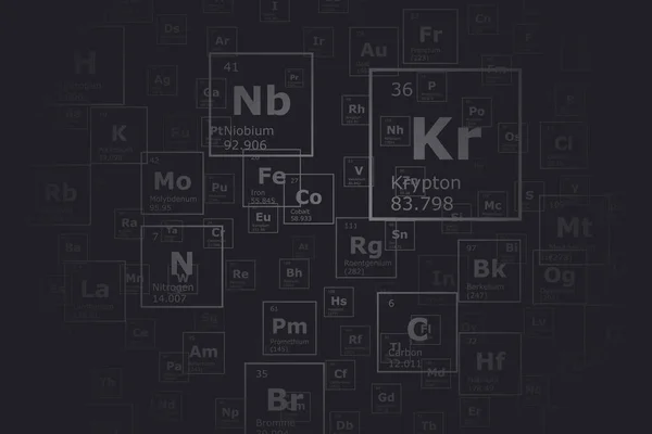 Background Chemical Elements Periodic Table Atomic Number Atomic Weight Element — 스톡 벡터