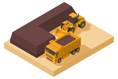 Heavy machinery stage background of telescopic crane used in the construction industry