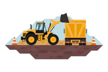 Heavy machinery stage background of telescopic crane used in the construction industry