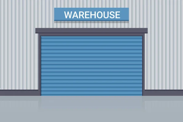 Industrial Warehouse Storage Products Merchandise Industrial Storage Distribution Products — Archivo Imágenes Vectoriales
