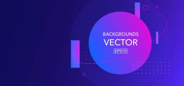 Yaratıcı renkli duvar kağıdı. Vektör illüstrasyonu. Mavi.