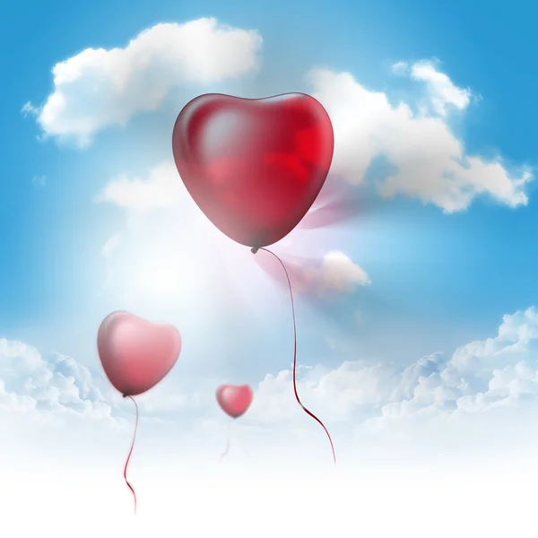 Heart Balloons Stock Picture