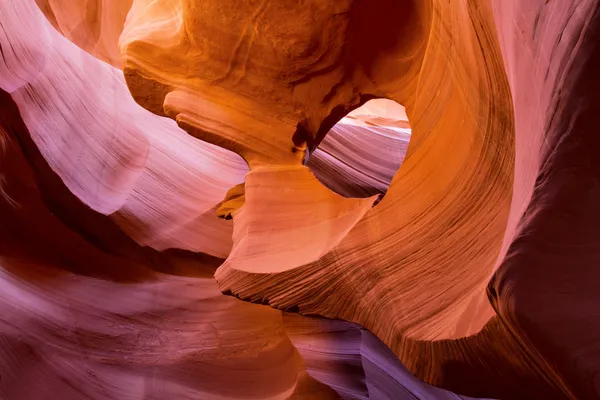 Red Orange sandstone waves — Stock Photo, Image