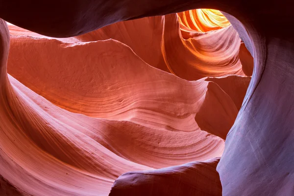 Sandstone waves of a slot canyon — Stock Photo, Image