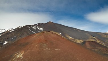 etna yanardağı zirve