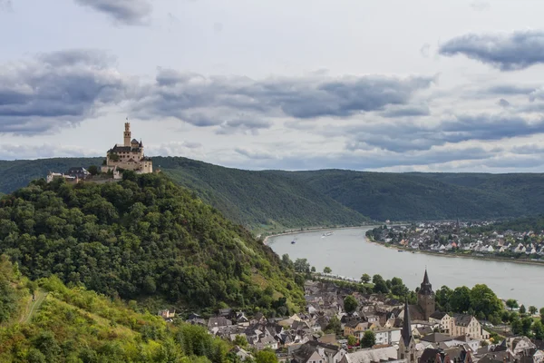 Marksburg overlooking the Rhine Valley — Stock Photo, Image