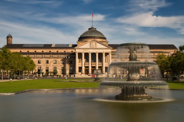 Kurhaus wiesbaden - μακρά έκθεση έκδοση — Φωτογραφία Αρχείου