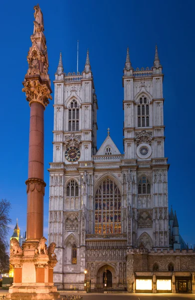 Abadia de Westminster durante o crepúsculo — Fotografia de Stock