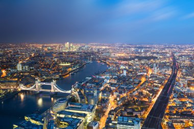 Londra 'nın havadan görüntüsü