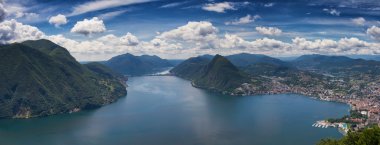 lake lugano Panoraması