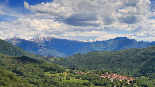 Mountain Village of Breno Stock Image