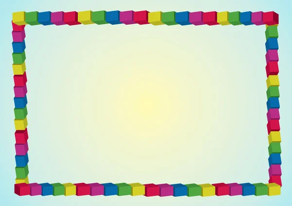 Regenboog frame — Stockvector