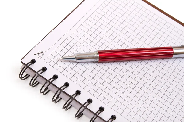 Notebook and pen — Stock Photo, Image