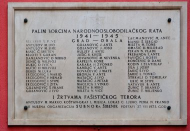 İkinci Dünya Savaşının düşmüş asker. Sibenik