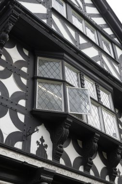 Tudor siyah beyaz bina