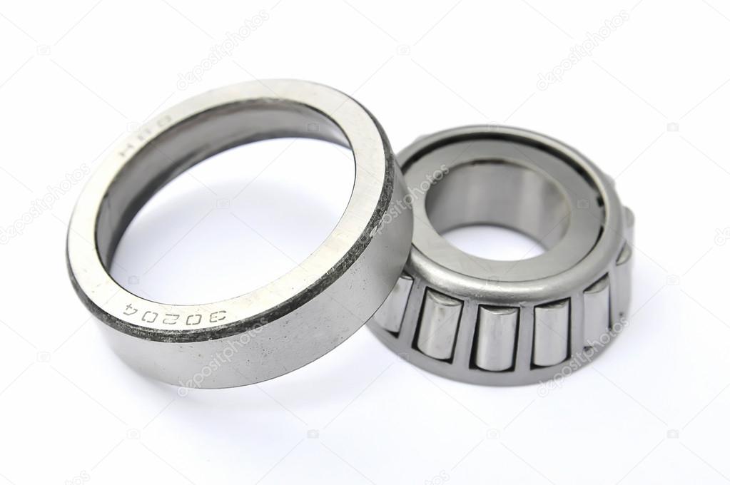 Roller bearing on an isolated background