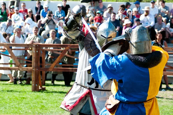 Jousting, the festival of historical reconstruction — Stock Photo, Image