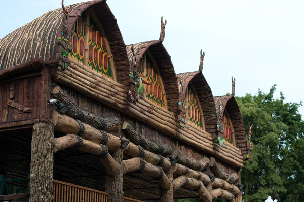 Традиционная деревня типи — стоковое фото