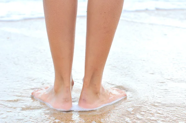 Nice legs of a pretty girl — Stock Photo, Image