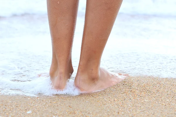 Nice legs of a pretty girl — Stock Photo, Image