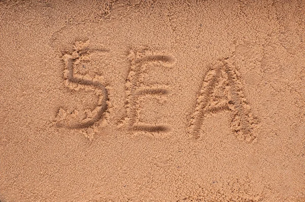 Sea on sand — Stock Photo, Image