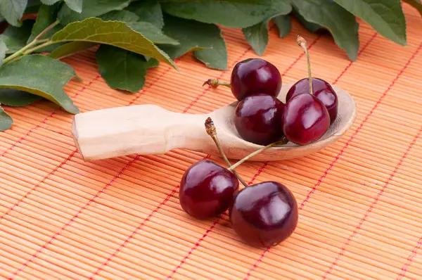 Zoete kersen als achtergrond — Stockfoto