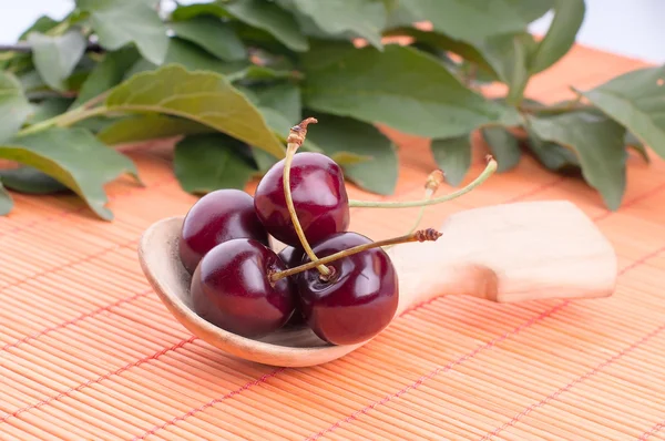 Zoete kersen als achtergrond — Stockfoto