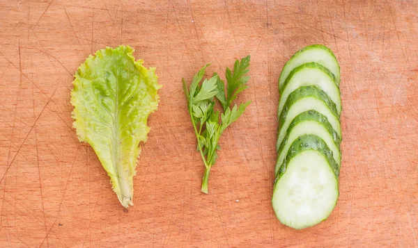 Plate of salad with arugula — Stock Photo, Image