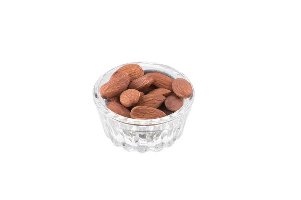 Mandlové ořechy, samostatný — Stock fotografie