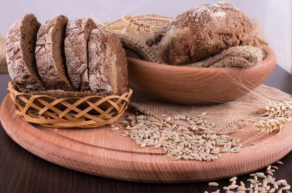 Bread rye spikelets — ストック写真