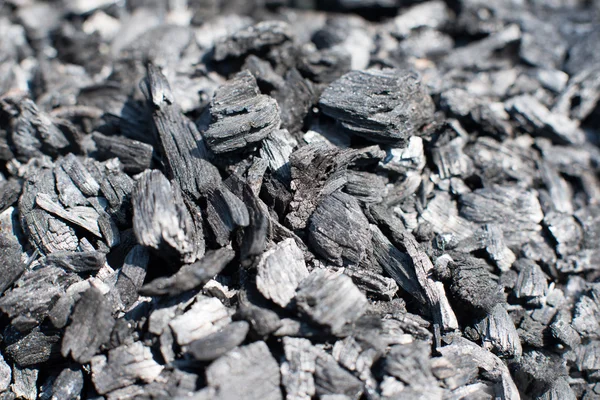 Pile of charcoal lumps — Stock Photo, Image