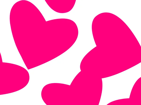 Fundo corações cor de rosa — Fotografia de Stock