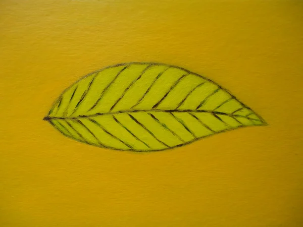 Autumn art leaf yellow background — Stock Photo, Image