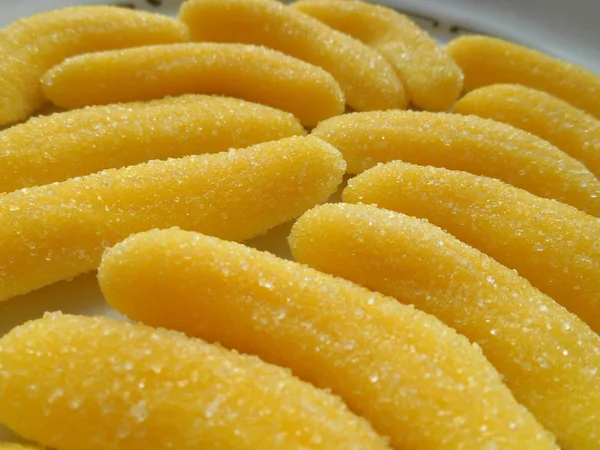 Banane Kaubonbons Hintergrund — Stockfoto