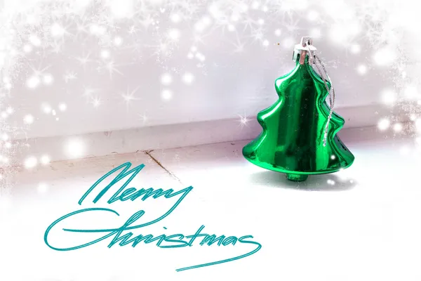 Christmas tree on white background. — Stock Photo, Image