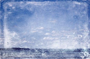 tropik sahil dalga retro tarzı