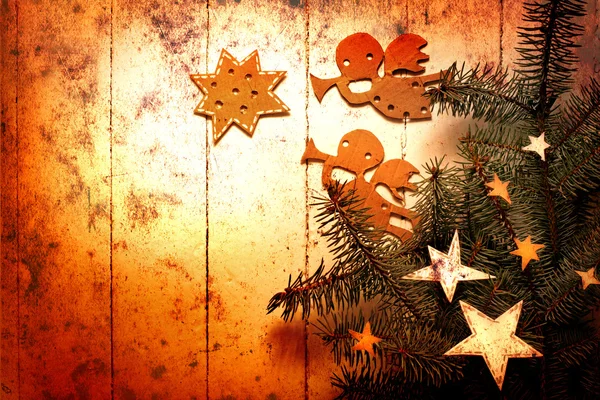 Decorações de Natal na árvore de Natal — Fotografia de Stock