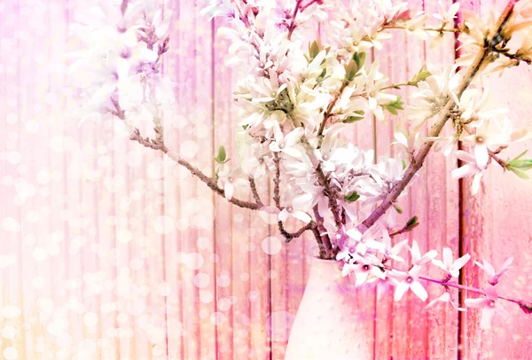 Όμορφη άνοιξη φόντο με ροζ λουλούδια — Φωτογραφία Αρχείου