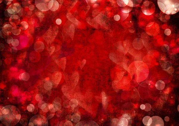 Latar belakang abstrak hati valentine merah — Stok Foto