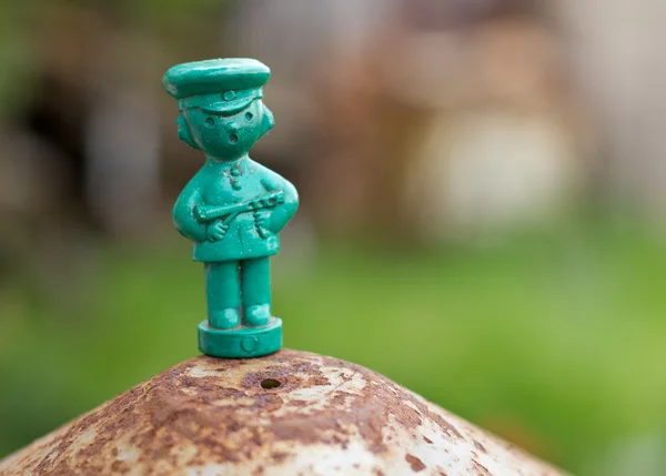 Estatua de juguete soldado — Foto de Stock