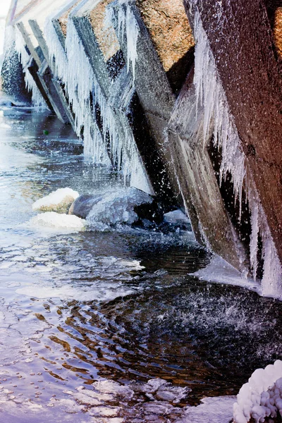Ice spring river — Stock Photo, Image