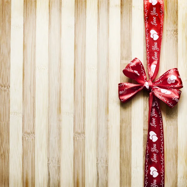 Decorative red ribbon — Stock Photo, Image